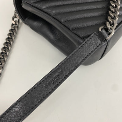 saint laurent medium college leather cross body bag in black - image 4