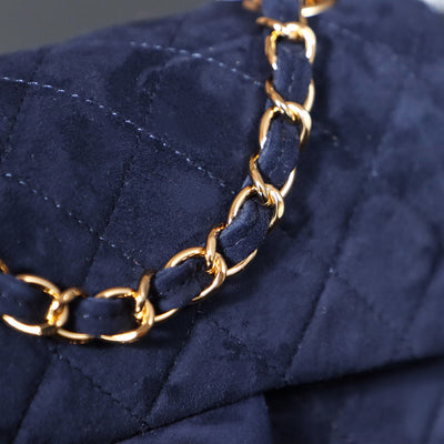 Chan*l vintage double flap bag suede - image 5