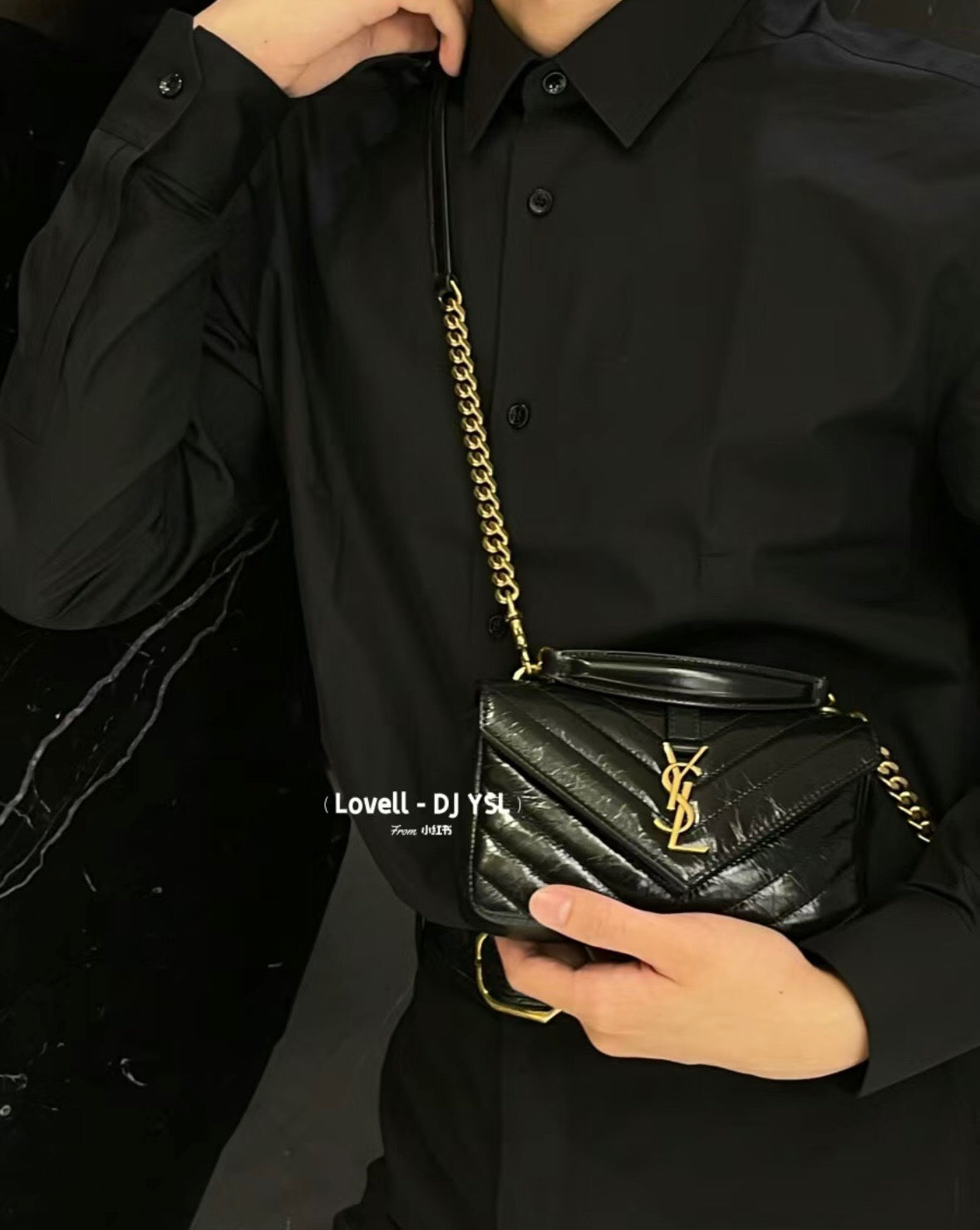 saint laurent uptown mini crossbody bag - image 2