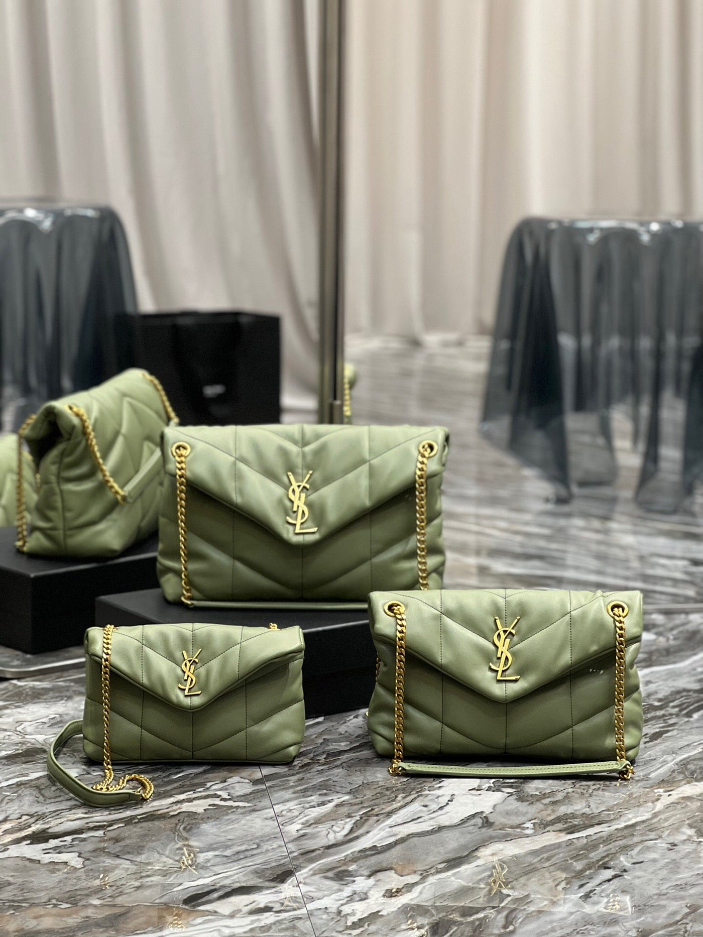 saint laurent  loulou puffer toy quilted leather shoulder bag - image 9