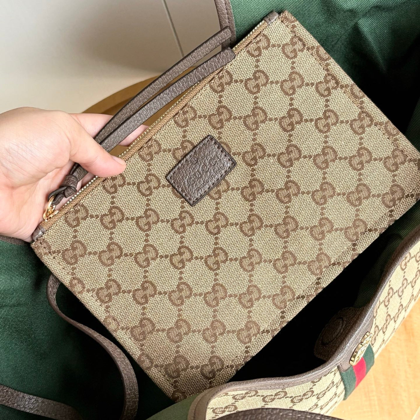 Guc*i giglio tote brown top quality 1:1 replica - image 6