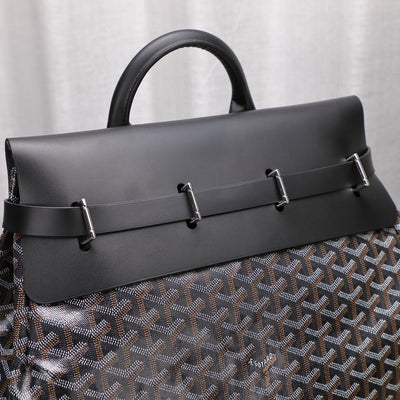 Goya*d steamer gm black leather travel - image 4