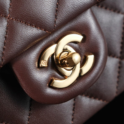 Chan*l classic mahroon colour with gold hardware - image 4