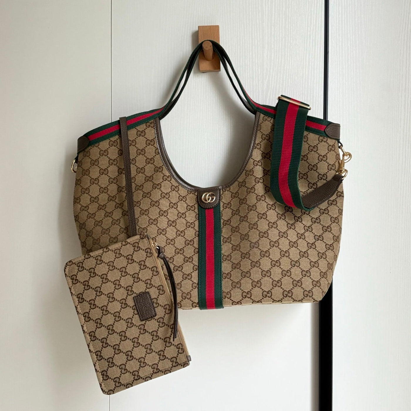 Guc*i giglio tote brown top quality 1:1 replica - image 7