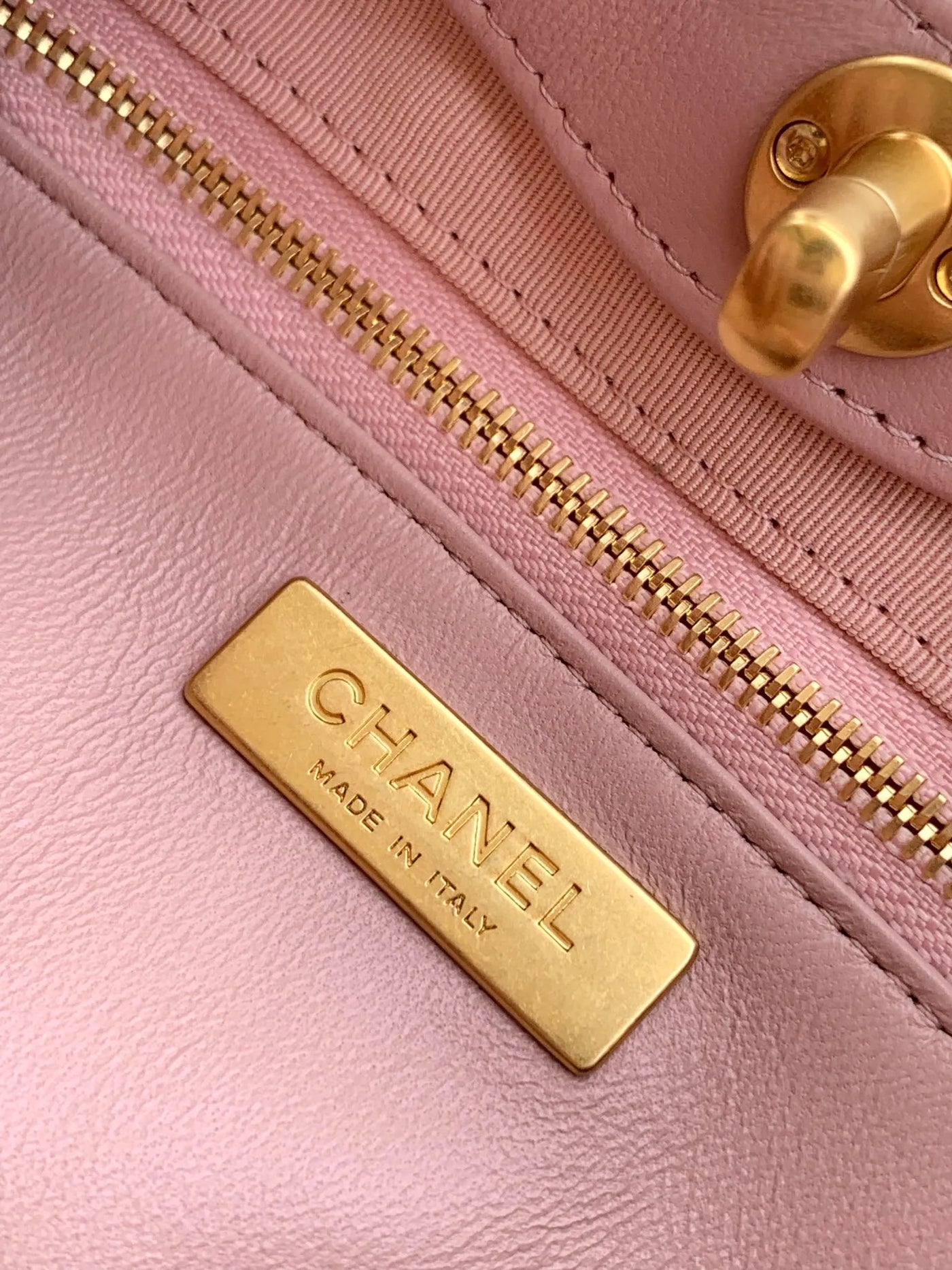 Chan*l  calfskin suede quilted mini 31 shopping bag - image 6