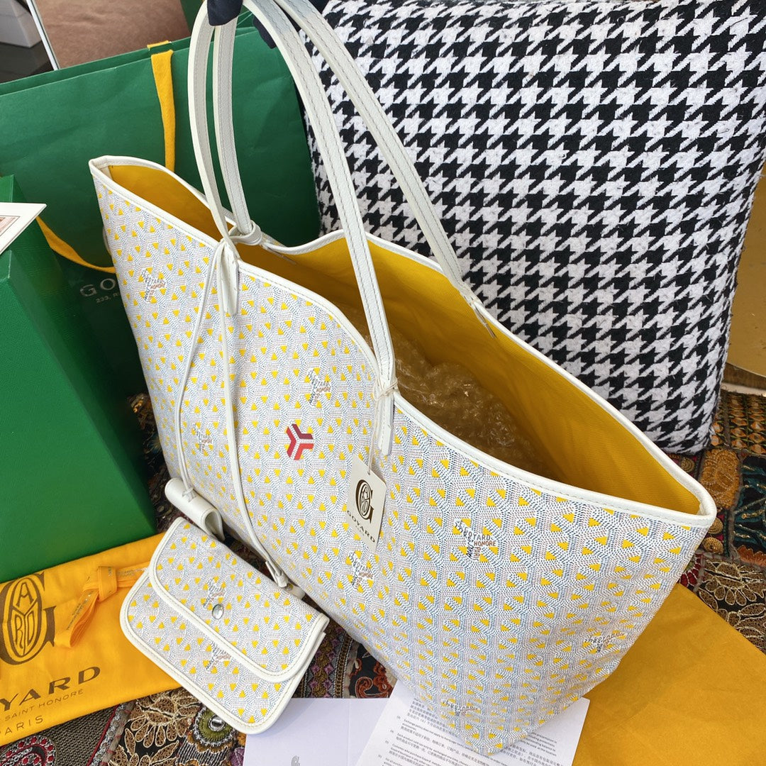 Goya*d limited edition saint Lou*s claire-voie gm bag /tote – yellow - image 6