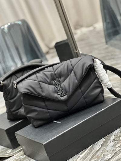 saint laurent black puffer messenger bag - image 3