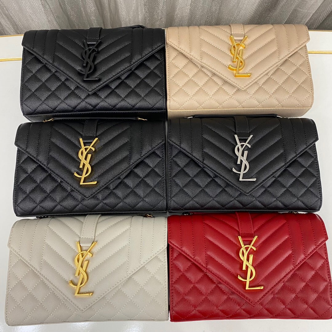 saint laurent envelope bag small black - main image
