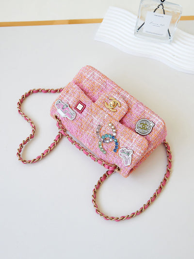 Chan*l woven crossbody bag - image 6