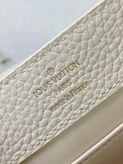 Lou*s Vuitt*n lv capucines beige lv pattern purple 21cm - image 6