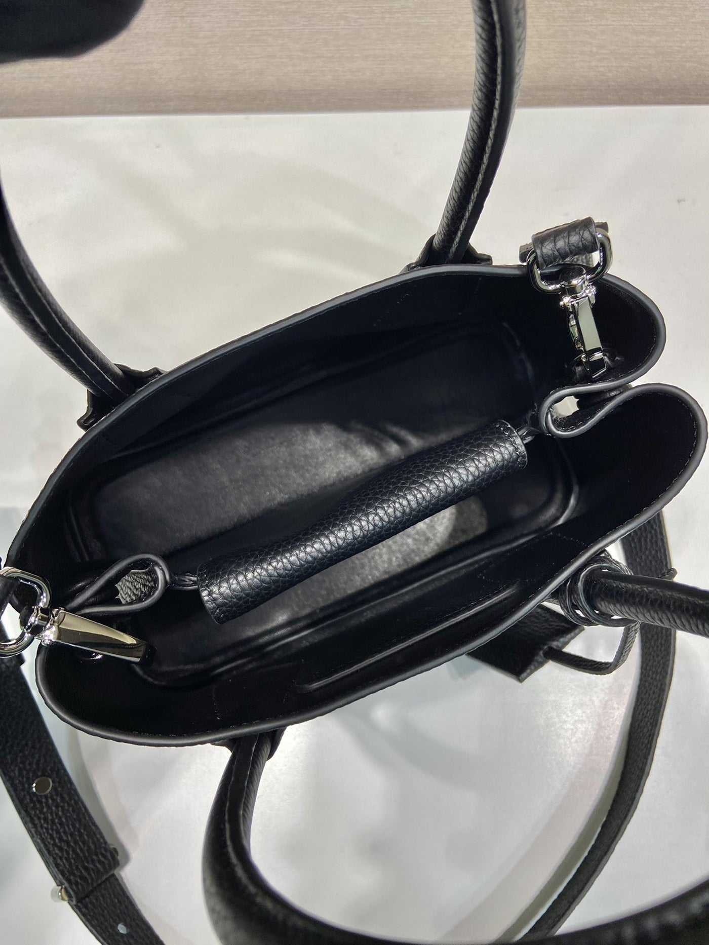 Pr*da small Pr*da double saffiano leather bag - image 10