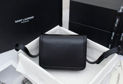 saint laurent Y*L solferino small leather satchel shoulder bag in black - image 3