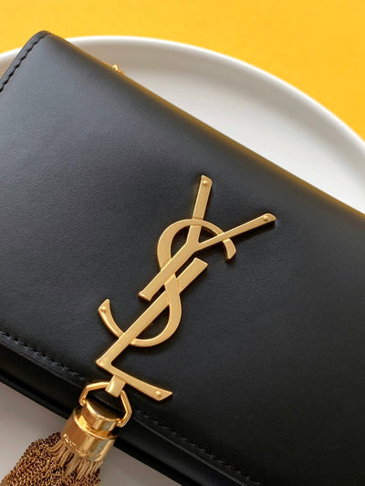 saint laurent black leather small kate tassel crossbody bag - image 6