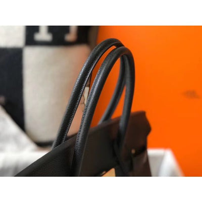 HERM Birkin 35cm Bag In Black Epsom Leather GHW