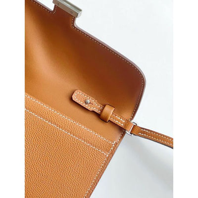 HERM Constance To Go Wallet in Gold Epsom Calfskin - Image 6