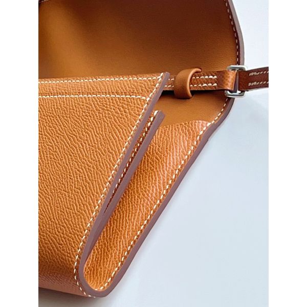 HERM Constance To Go Wallet in Gold Epsom Calfskin - Image 7