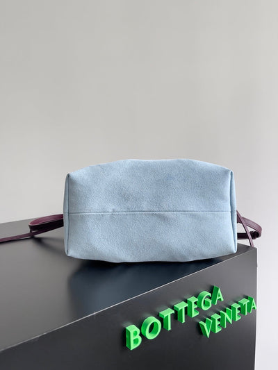 SMALL PINACOTECA REVERSIBLE TOTE BAG 24 IN MADDER BROWN LAMBSKIN AND LIGHT BLUE SUEDE - Image 8