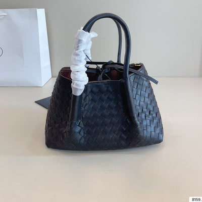 SMALL PINACOTECA TOTE BAG 25 IN BLACK CALFSKIN - Image 5