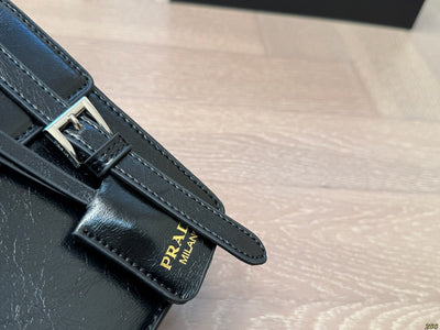WORK BRIEFCASE 27 IN BLACK SHINY SMOOTH CALFSKIN