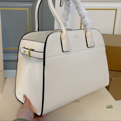 medium galleria bag 28 in cider brown smooth calfskin gold hardware - image 3
