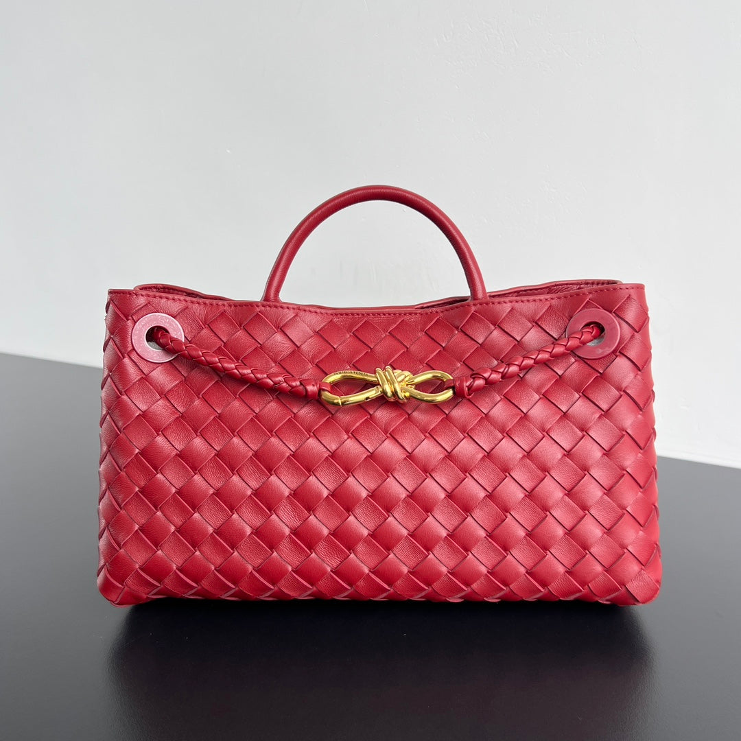 SMALL ANDIAMO 29 IN RED LAMBSKIN - Image 3