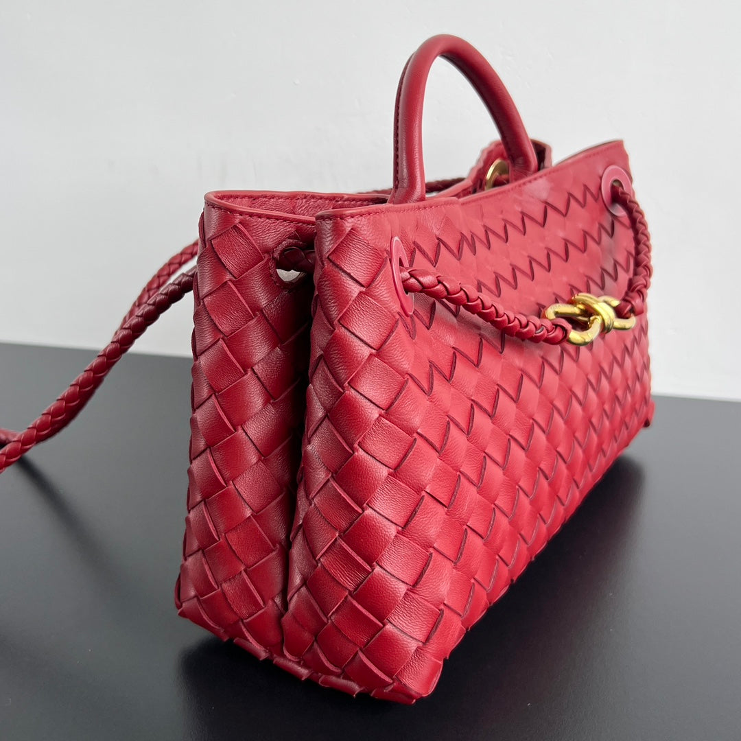 SMALL ANDIAMO 29 IN RED LAMBSKIN - Image 5