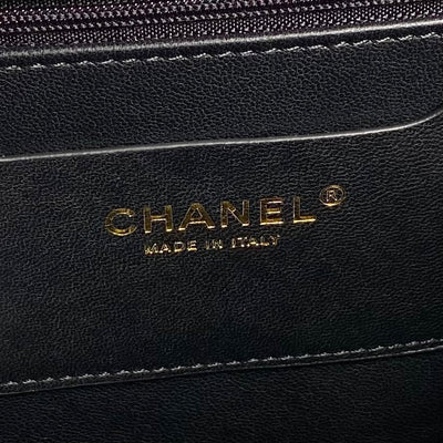 CLUTCH 34 IN BLACK SHEEPSKIN GOLD HARDWARE