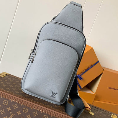 lv avenue slingbag 31 in grey taiga leather - main image