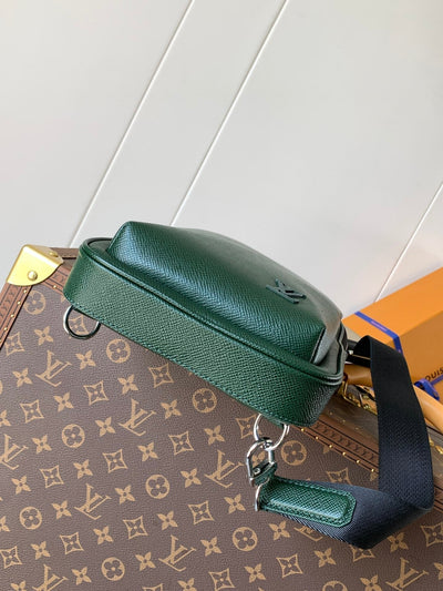 lv avenue slingbag 31 in dark green taiga leather - image 7