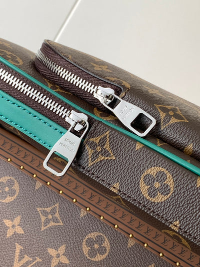 lv avenue slingbag 31 in brown mix green damier graphite canvas - image 2