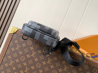 lv avenue 31 in black canvas calfskin - image 2