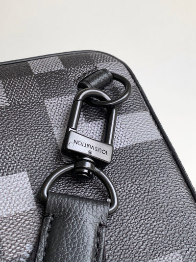 lv avenue 31 in black canvas calfskin - image 8