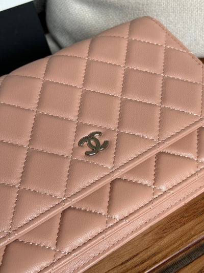 CC WOC ENTRUPY 19 BAG IN LIGHT PINK CALFSKIN - Image 6