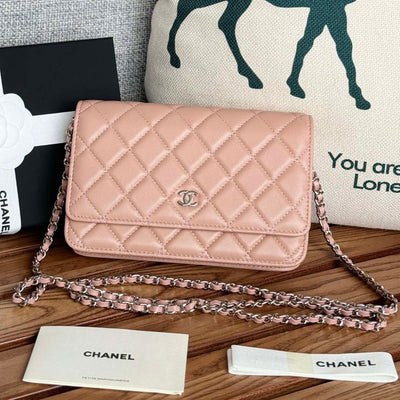 CC WOC ENTRUPY 19 BAG IN LIGHT PINK CALFSKIN - Image 3