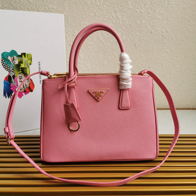 medium galleria 28 pink saffiano leather - main image
