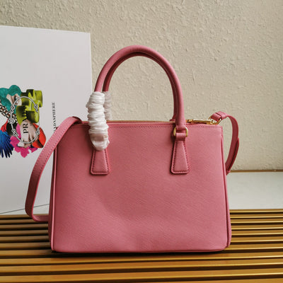 medium galleria 28 pink saffiano leather - image 4