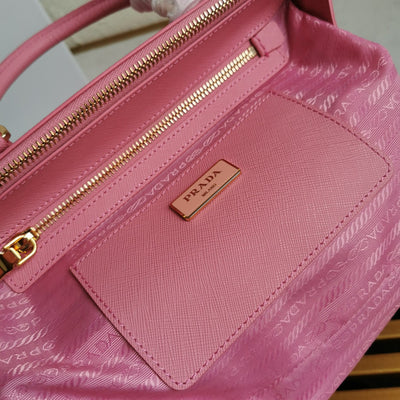 medium galleria 28 pink saffiano leather - image 5