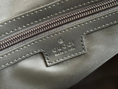 GG SMALL DUFFLE BAG 42 IN BLACK CANVAS