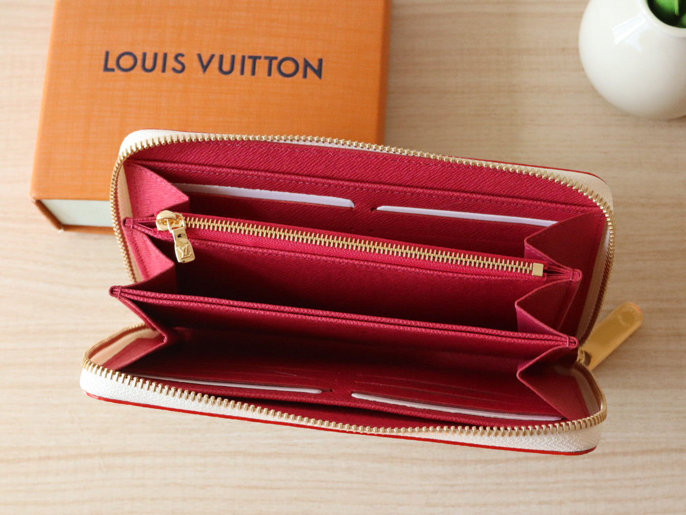 ZIPPY WALLET 19 IN WHITE MIX COLORFUL CALFSKIN