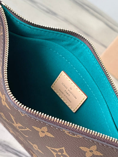 lv neverfull mm in brown monogram canvas with pink rabbit patch - image 5