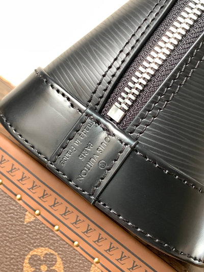 lv alma bb bag 23 in black grain cowhide - image 8