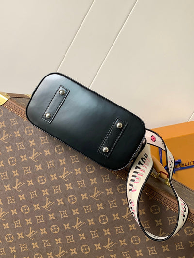lv alma bb bag 23 in black grain cowhide - image 9