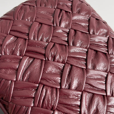 CLASSIC KNOT 20 IN PLUM PURPLE LAMBSKIN - Image 9
