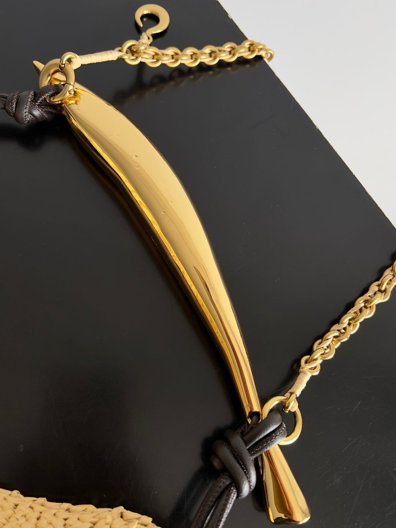 SARDINE CHAIN 33 IN NATURAL RAFFIA - Image 8