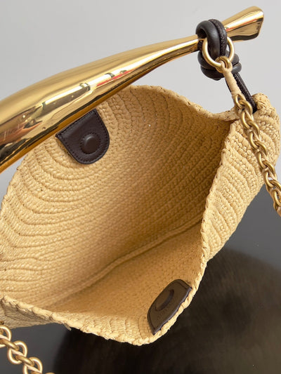 SARDINE CHAIN 33 IN NATURAL RAFFIA - Image 6