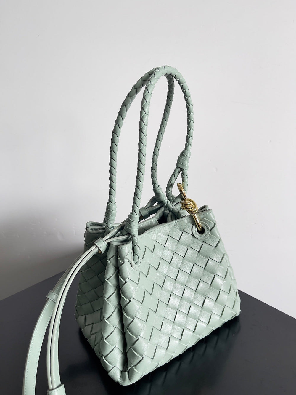 BV Small Parachute 21 Seafoam Lambskin Ghw - Image 2