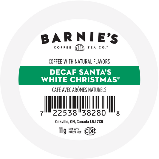 Barnie's DECAF Santa's White Christmas 24ct