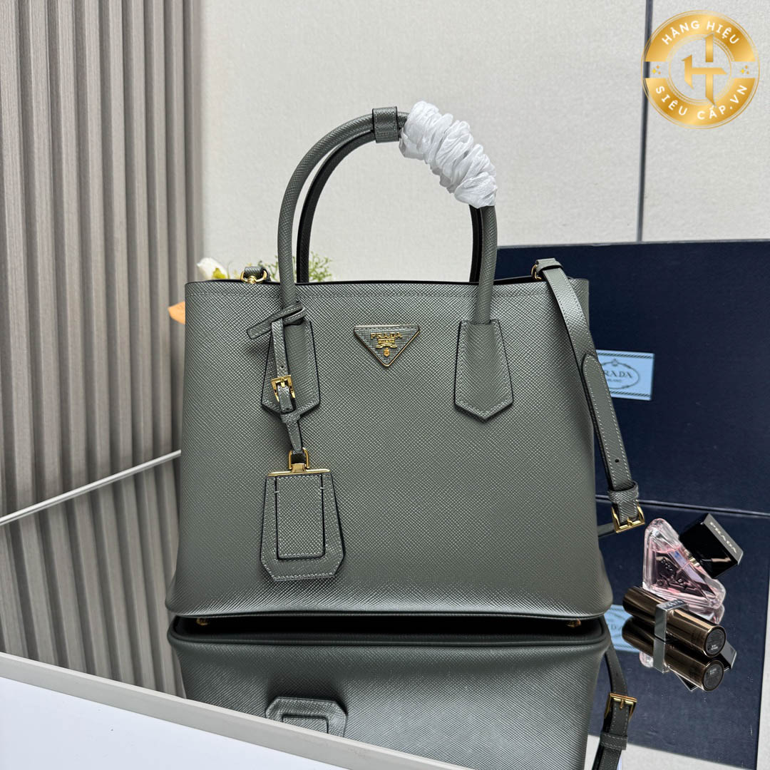 Pr*da blue office handbag with strap vv556 - main image
