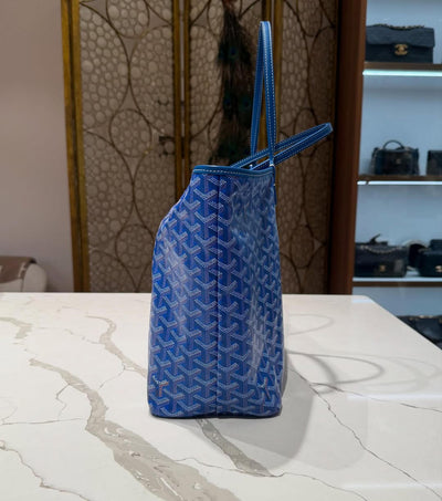 Goya*d anjou pm reversible tote bag in blue Goya*dine - image 4