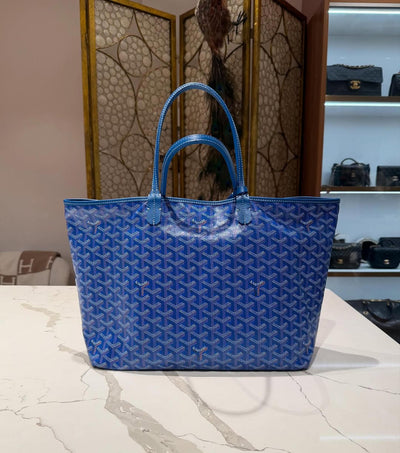 Goya*d anjou pm reversible tote bag in blue Goya*dine - image 6